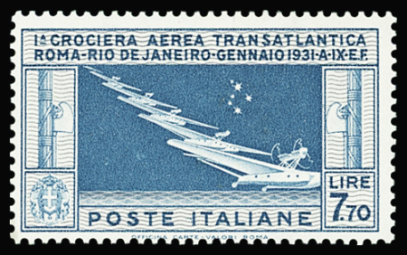 POSTE AERIENNE  N°25  vol de Balbo Rome-Rio 1930