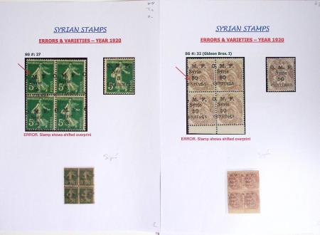 Joli lot de diverses variétés de surcharge, neuf *