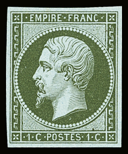N°11 1c olive, neuf **, très frais, TTB (cote *)