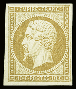 N°13B 10c brun-clair, Type II, neuf *, TTB