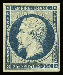 N°15 25c bleu, neuf *, TB. Signé A.Brun, Calves