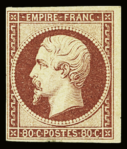 N°17A 80c carmin s. paille , neuf GNO, TB