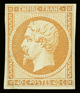 N°16 40c orange, neuf *, TB