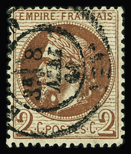 N°26Ae variété boule sous le menton (case 141), obl.,