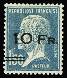 N°4 Paquebot Ile de France, 10 Fr sur 1f50 Pasteur,