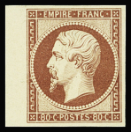 N°17Ae 80c carmin terne, Tirage des Arts et Métiers,