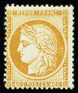 N°38 40c orange, neuf *, très frais, TB
