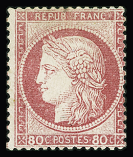 N°57 80c rose, neuf *, TB