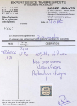 N°7a 40C BLEU DE PRUSSE, TTB, R. Signé Calves