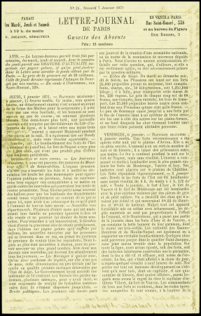 N°37 OBL étoile muette + CAD "Paris (60)" (7 janv