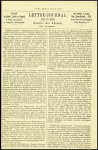 N°37 OBL étoile 7 + CAD "Paris R. des Vlles Haudrtes" (14 janv 71) sur Gazette des Absents n°25 pour Malbuisson avec arrivée (Le Vaucanson). TB