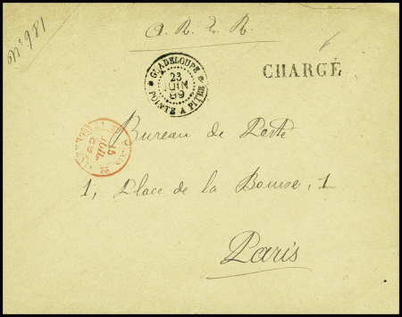 Lettre CHARGEE en franchise pour le Bureau de Poste