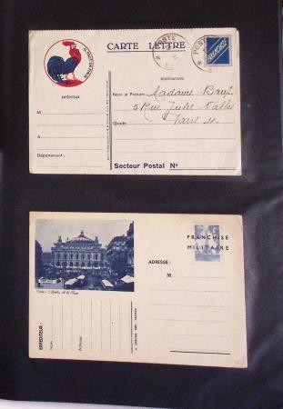 1939-1945, Collection de près de 550 cartes postales
