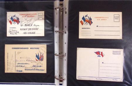 1939-1945, Collection de près de 550 cartes postales