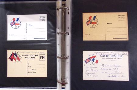 1939-1945, Collection de près de 550 cartes postales