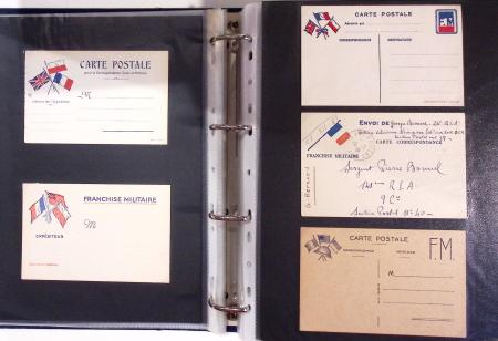 1939-1945, Collection de près de 550 cartes postales