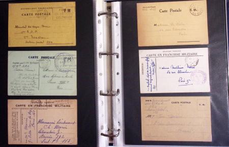 1939-1945, Collection de près de 550 cartes postales