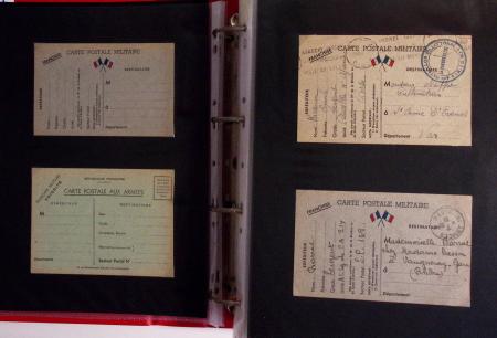 1939-1945, Collection de près de 550 cartes postales