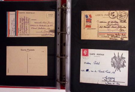 1939-1945, Collection de près de 550 cartes postales