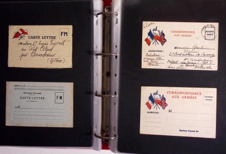 1939-1945, Collection de près de 550 cartes postales
