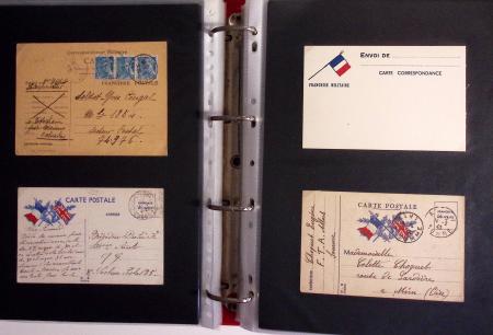 1939-1945, Collection de près de 550 cartes postales