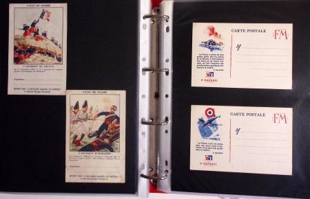 1939-1945, Collection de près de 550 cartes postales