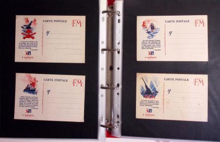 1939-1945, Collection de près de 550 cartes postales