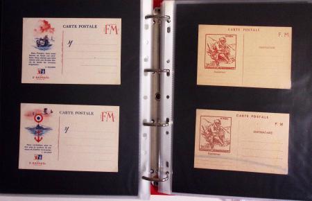 1939-1945, Collection de près de 550 cartes postales