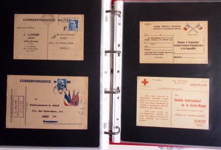 1939-1945, Collection de près de 550 cartes postales