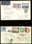 1930env. AEROPHILATELIE: Excellent lot de 37 lettres dont