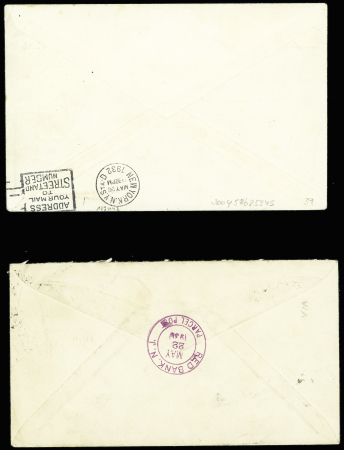 1930env. AEROPHILATELIE: Excellent lot de 37 lettres dont