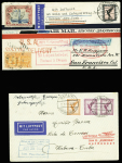 1930env. AEROPHILATELIE: Excellent lot de 37 lettres dont