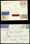 1930env. AEROPHILATELIE: Excellent lot de 37 lettres dont