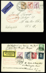 1930env. AEROPHILATELIE: Excellent lot de 37 lettres dont
