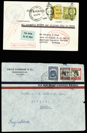 1930env. AEROPHILATELIE: Excellent lot de 37 lettres dont