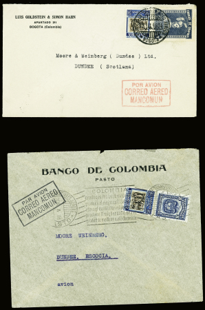 1930env. AEROPHILATELIE: Excellent lot de 37 lettres dont