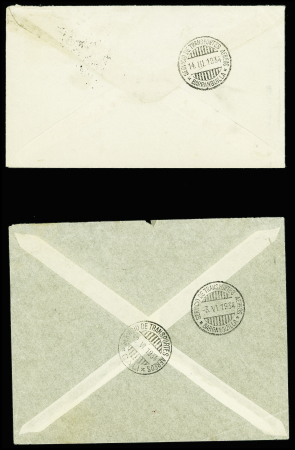 1930env. AEROPHILATELIE: Excellent lot de 37 lettres dont