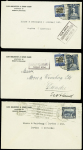 1930env. AEROPHILATELIE: Excellent lot de 37 lettres dont