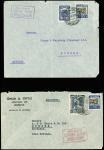 1930env. AEROPHILATELIE: Excellent lot de 37 lettres dont