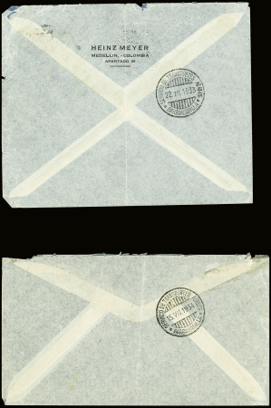 1930env. AEROPHILATELIE: Excellent lot de 37 lettres dont