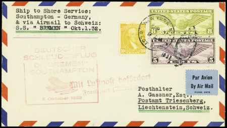 1930env. AEROPHILATELIE: Excellent lot de 37 lettres dont