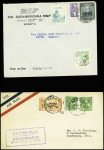 1930env. AEROPHILATELIE: Excellent lot de 37 lettres dont