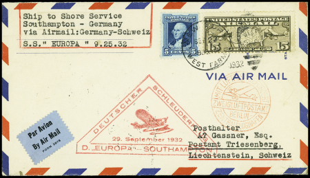 1930env. AEROPHILATELIE: Excellent lot de 37 lettres dont