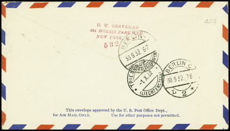 1930env. AEROPHILATELIE: Excellent lot de 37 lettres dont