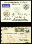 1930env. AEROPHILATELIE: Excellent lot de 37 lettres dont