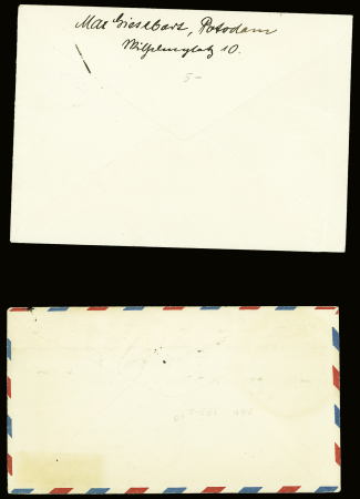 1930env. AEROPHILATELIE: Excellent lot de 37 lettres dont