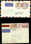1930env. AEROPHILATELIE: Excellent lot de 37 lettres dont