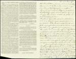 N°28 + 29 obl. Étoile muette + CAD "Paris (60)" (3 janv 71) sur gazette des Absents n°21 pour Manchester (GB) avec arrivée 11 janv (Le Newton. TB