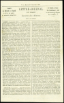 N°29 obl. Étoile 2 + CAD "Paris R. St Lazare" (9 nov 70) sur Gazette des Absents pour Airaines (Somme) avec arrivée 1 dec 70 (Le Daguerre). TB