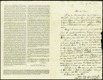 N°37 obl. Étoile 5 + CAD "Paris R. de Bondy" (27 dec 70) sur Gazette des Absents n°19 pour Bayonne avec arrivée 1 janv 71 (Le Bayard). TB